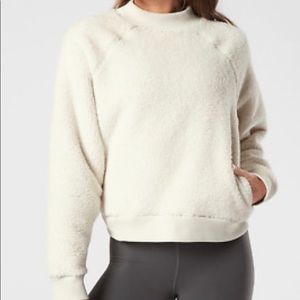 Athleta asana Sherpa sweatshirt size XS